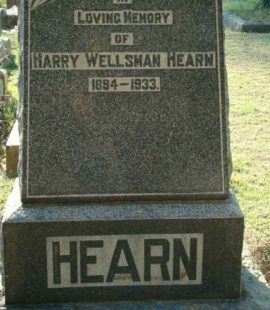 Harry Hearn headstone Dundee cemetery