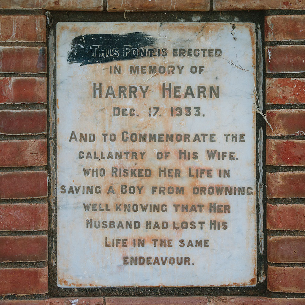Harry Hearn Memorial Close Up
