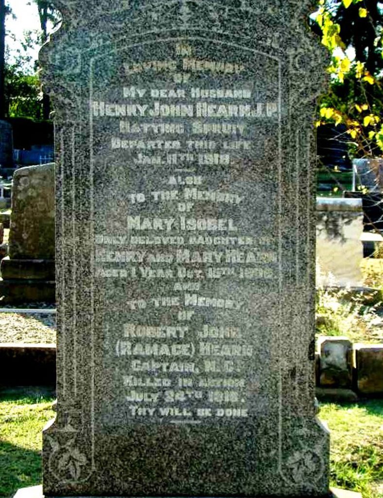 Hearn family gravestone