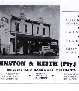 From Dundee Calling (Natal) Dec 1949