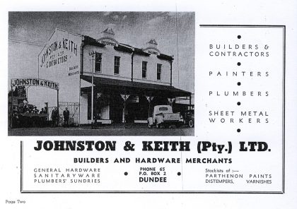 From Dundee Calling (Natal) Dec 1949