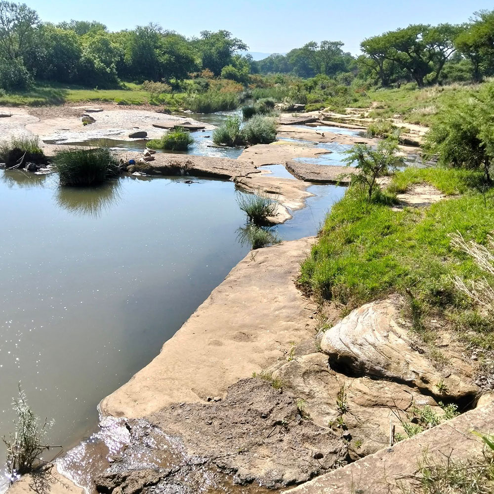 Voortrekkers washed clothes here Wasbank river